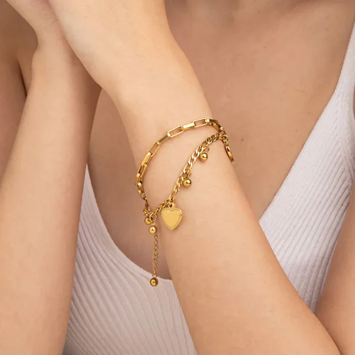 Stella Heart Link Bracelet